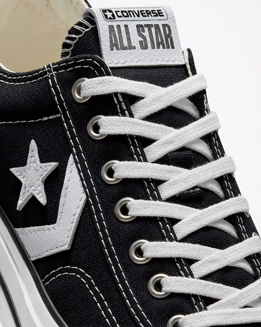 Men's Converse Star Player 76 Low Top Shoes Black / White / Black | AU 6CE48N